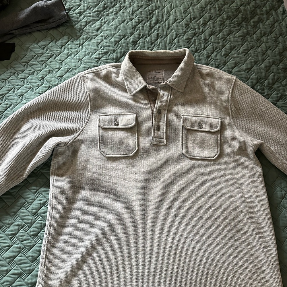 L.L. Bean Men's Gray Polo Shirt